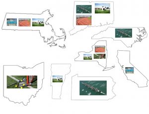 Map of College Athletes PHOTO/Holly Hardiman and Lizzie Racklin