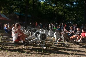 Money raised from the ergathon buys the Wayland-Weston Rowing Association new equipment. PHOTO / Bernie Scozzafava