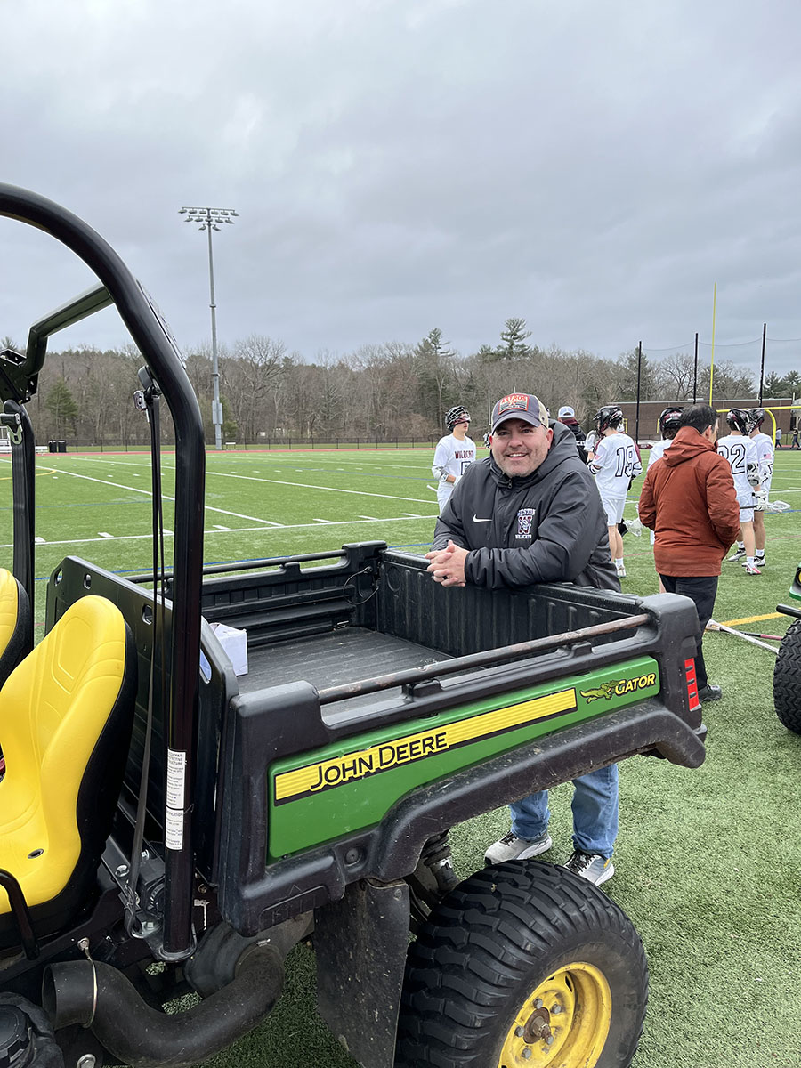 McGrath attends WHS boys lacrosse game
