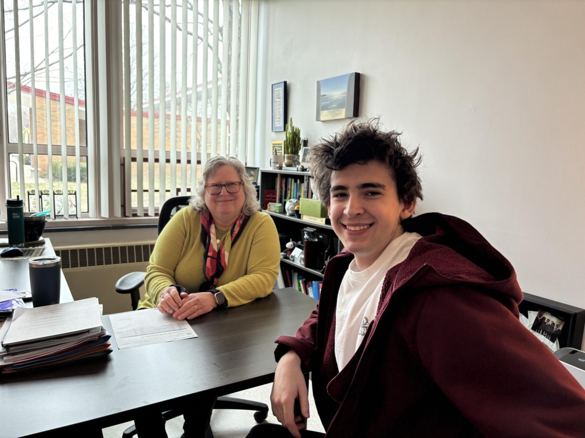 Marla Schay with junior Luke Secher
