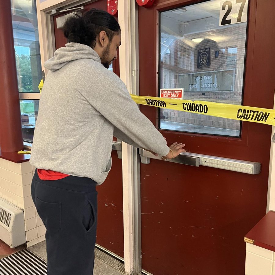 Off-limits senior doors tested by one student