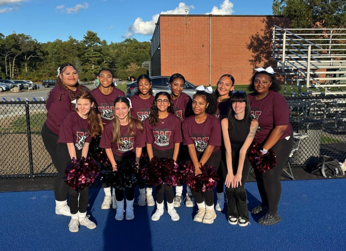 WHS cheer team at first away football game