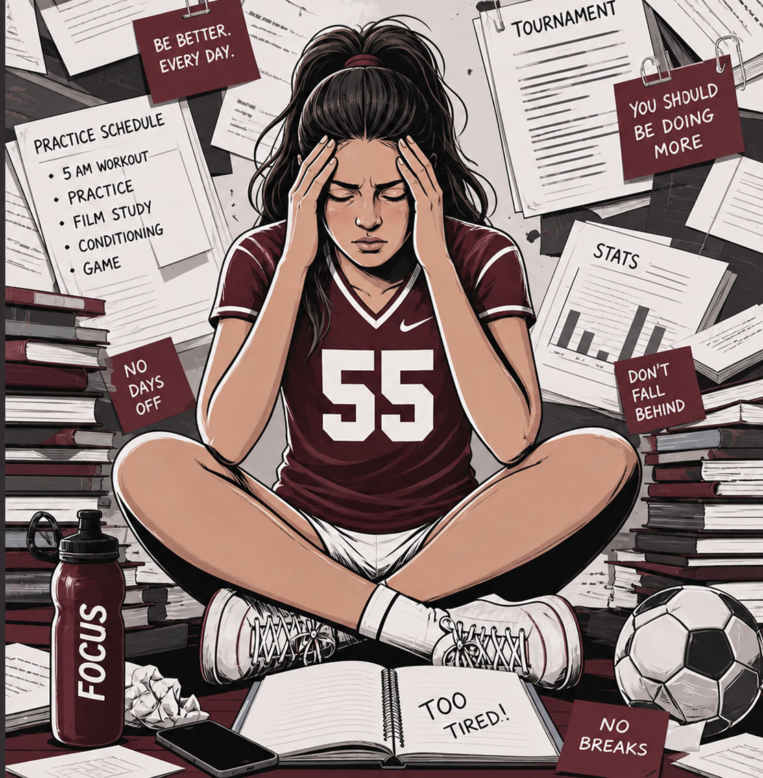 Student-athlete losing motivation. 