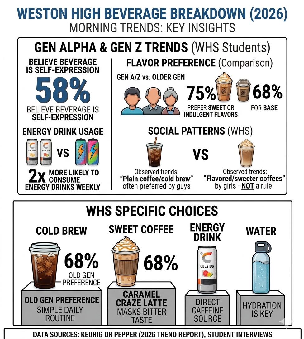 Stats on WHS students’ favourite drinks
